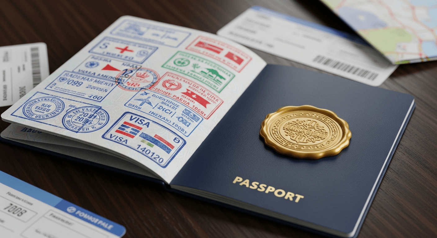 Passport and visa documents